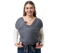 Momcozy Écharpe De Portage Pour Nouveau-NéS Et Parents - Attache Facile, Porte-BéBé Respirant Jusqu'à 9 Kg - Écharpe Polyvalente Pour Nouveau-NéS Et Nourrissons, Gris Foncé