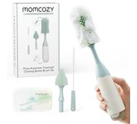 Momcozy Kit de goupillon pour bébé avec Technologie de Mousse à Pression, goupillon en Silicone pour biberons, Tire-Lait et tétine, sans BPA, Nettoyage à 360 ° et étui de Voyage
