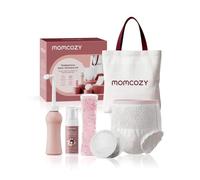 Momcozy Kit post-accouchement - douche périnéale, culottes jetables et pads | Douche périnéale, culottes jetables, pads réfrigérants, coussinets d'allaitement, mousse apaisante, housses, trousse.