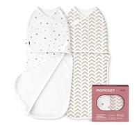 Momcozy Lot de 2 gigoteuses en bambou pour bébé de 0 à 3 mois, géométrie et étoiles