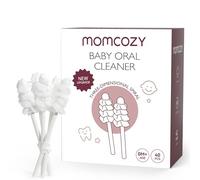 Momcozy Lot de 40 gazes nettoyantes pour langue de bébé, brosse à dents jetable, brosse à dents pour tout-petits, brosse à dents pour bébé, brosse à dents pour bébé