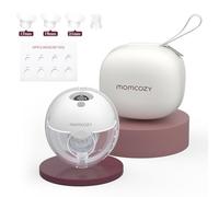 Momcozy M5 Tire-Lait Electrique Mains Libres Portable, de la Bouche de Bébé Bride à Double Étanchéité, 3 Modes & 9 Niveaux Réglables, Confort 24 mm (Gris, 1 Pièce)