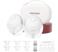 Momcozy M6 Tire-lait Mains Libres Mobile, Bride DoubleFit, Gris, Lot de 2