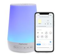 Momcozy Machine à Bruit Blanc,Sommeil à Bruit Blanc Portable pour Bébé Adulte,White Noise Machine avec 34 Sons,DB03 Bruit Blanc Bebe Thérapie,White Noise Machine Veilleuse 7 Couleurs,Contrôle APP