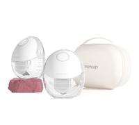 Momcozy Mobile Style | M6 Tire-Lait Electrique Mains Libres Portable, DoubleFit Double Scellé Anti-Fuite, avec 3 Modes & 9 Niveaux, Rythme Idéal pour Plus de Lait, 24mm (2, Gris)