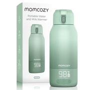 Momcozy MW05 Chauffe-biberon portable pour bébé, pour les déplacements, capacité de 500 ml + batterie de 3200 mAh, chauffe-biberon certifié TÜV-CE, chauffage rapide en 3 minutes, vert