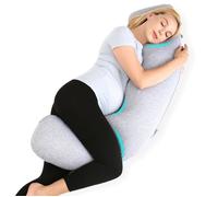 Momcozy Oreiller de grossesse, oreiller de grossesse complet en forme de J
