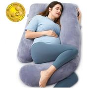 Momcozy Oreiller de grossesse, oreiller de grossesse complet en forme de U