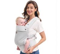 Momcozy Porte-bébé Air Mesh dès la naissance - Respirant et ultra léger (3-20 kg) - Filet 3D rafraîchissant - Dos en X - Sans inserts