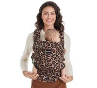 Momcozy Porte-bébé - Ergonomique, confortable et léger, adapté aux bébés de 3,2 à 20 kg, facile à enfiler, idéal pour une parentalité mains libres, léopard