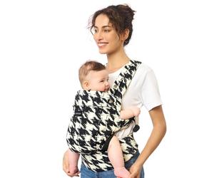 Momcozy Porte-bébé - Ergonomique, confortable et léger, adapté aux bébés de 3 à 20 kg, facile à enfiler, idéal pour une parentalité mains libres, motif pied-de-poule