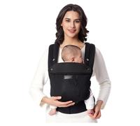 Momcozy Porte-bébé Maille Respirante, Ergonomique Porte Bébé Convient aux Bébés de 3,2 à 20 kg, Gris
