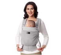 Momcozy Porte-bébé Maille Respirante, Ergonomique Porte Bébé Convient aux Bébés de 3,2 à 20 kg, Gris