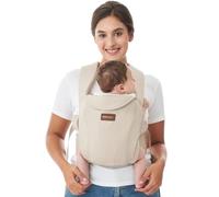 Momcozy Porte Bebe Nouveau-Né 3,2 à 11,3 kg Coton Kaki