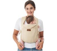 Momcozy Porte-bébé nouveau-né dès la naissance Aide ergonomique avec appui-nuque Léger et sûr (3 à 11 kg), kaki