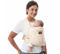 Momcozy Porte-bébé nouveau-né dès la naissance | Aide ergonomique avec appui-nuque | Léger et sûr (3 à 11 kg), motif géométrique