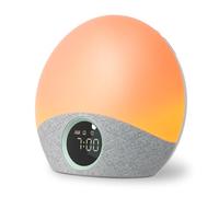 Momcozy Réveil Lumineux-Simulateur d'Aube, Machine à Bruit Blanc, Minuterie de Sommeil pour Enfant&Adulte, 30 Sons Apaisants | 5 Sons d'Alarme | 7 Couleurs Veilleuse, Cadeau d'Allaiter & Lire la Nuit