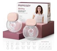 Momcozy S9 Pro Tire Lait Électrique Mains Libres, 285 mmHg, Rose,2 Unité