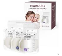 Momcozy Sachets congélation lait maternel 250ml,indicateur température,120 unités autostables,pré-stérilisés,recyclables sans BPA