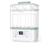 Momcozy Stérilisateur Biberons Électrique 2-en-1, 8 Bouteilles, 30 Min