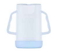 Momcozy Support de pochette pour aliments et boîtes à boisson, Support de pochette pour bébé permettant à bébé de s'alimenter lui-même et d'éviter les dégâts, Poignée de support de pochette,Bleu