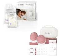 Momcozy Tire-Lait Electrique Main Libre Portable & Momcozy Sachets de Congélation Lait Maternel 180mL