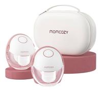 Momcozy Tire-Lait Électrique Nomade M6, Anti-Fuite DoubleFit, 3 Modes & 9 Niveaux, Efficacité Maximale, 24mm, Rouge, 2 Pièces