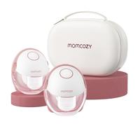 Momcozy Tire-lait Mains Libres Mobile Style | M6, Tire-lait Électrique avec Bride DoubleFit, Lot de 2, Rouge