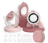 Momcozy V1 Pro Tire lait Electrique, Aspiration 300 mmHg, Collecteurs gradué 230 mL, Électrique mains libres silencieux, Tétons DoubleFit anti-fuite, 3 rythmes × 15 niveaux