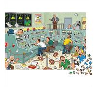 Moment de relâchement dans la Salle de contrôle d'une Centrale nucléaire Puzzle en Bois Imperméable DIY Puzzles De 1000 Pièces pour Adultes Impossible De Décoration pour La Maison