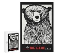 Moment Puzzle - Hunt Big Game Canada, 1000 PCS, Puzzle Décoratif en Bois, Cadeau pour Les Fêtes De Fin D’année - pour des Soirées Calmes Et Concentrées