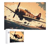 Moment Puzzle - Warplane Over The Battlefield, 1000 PCS, Puzzle De Table pour Adultes, Cadeau du Nouvel an - pour Les Passionnés Qui Aiment Les Détails