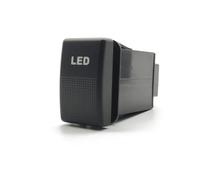 Momentané Bouton Bouton Poussoir Enregistreur de feux antibrouillard modifiés pour Mazda 5 6, LED DRL, interrupteur de feux de jour, bouton poussoir(LED)