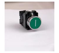 Momentary Green Flush Push Button Switches With Symbol 1N/O Spring mounting dia22mm NWPNLXEA(One Size)
