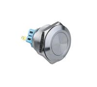 Momentary Switch 12V Metal Reset Push Button Flat Head Self-Lock Switch NWPNLXEA(Harness)