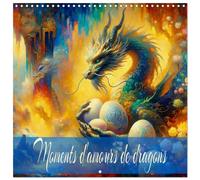 Moments d'amours de dragons (Calendrier mural carré 2026 30x30 cm) Calendrier double avec une page pour vos prises de notes: Maman dragon et ses moments d'émotion pleins de tendresse et de chaleur.