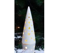 MOMENTS IN TIME Arbre BO lumineux à LED en céramique, pile incluse.