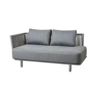 Moments outdoor canapé 2 places droite Cane-Line - 5711877210854