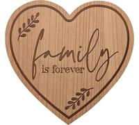 Moments Tableau en bois avec coeur - Famille pour toujours 30cm WD1553 (Taille unique) (Marron)