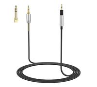 Momentum 4 Câble audio compatible avec casques Sennheiser Momentum 4, Momentum 3, Momentum 2, HD1 On-Ear, HD 400S, HD 450BT, PXC 550, PXC 550-II, ACCENTUM Plus, câble audio avec adaptateur 6,35 mm, 2