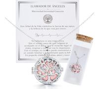 MOMENTUM Bola de grossesse - Son doux - Présentation Premium - Collier méditation arbre de vie - Cadeau original, Standard, Argent, Il ne s'agit pas d'une pierre précieuse