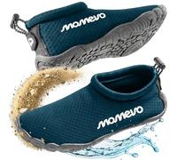 Momevo WaterMates - Chaussures aquatiques légères et antidérapantes avec large boîte à orteils - Séchage rapide - Pour la plage, la piscine et la mer, Bleu océan., 39 EU Large