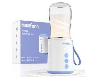 MOMFANN Chauffe-biberon portable, chauffe-biberon de voyage pour le lait maternel en déplacement, étanche, 2 modes de chauffage rapide