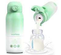 MOMFANN Chauffe-biberon portable pour voyage, double modes de chauffage pour lait maternel et eau, chauffe-lait portable avec chauffage rapide et longue durée de vie, grande capacité de 355 ml (vert)