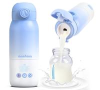 MOMFANN Chauffe-lait portable pour voyage, double modes de chauffage, chauffe-biberon portable pour lait maternel, lait maternisé et eau, chauffage rapide et longue durée de vie, grande capacité de