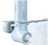 MOMFANN Jet de bain, mode jet de bain/bulle, accessoires de baignoire portables sans fil avec 3 niveaux de vitesse réglables, jets de baignoire pour spa à domicile, relaxant (bleu)