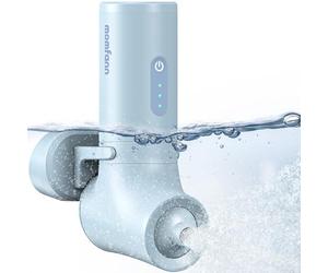 MOMFANN Jet de bain, mode jet de bain/bulle, accessoires de baignoire portables sans fil avec 3 niveaux de vitesse réglables, jets de baignoire pour spa à domicile, relaxant (bleu)