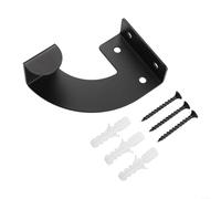 Momfin Support mural robuste pour tronçonneuse - Pour garage, jardin, rangement - Crochet à outils en métal robuste - Support sécurisé pour abri de jardin - Noir