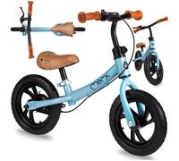 MOMI BREKI vélo draisienne pour Filles et garçons à partir de l'âge de 3 Ans (Poids corporel Max. 25 kg), Cadre métallique Stable, léger, pesant 3 kg