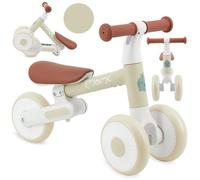 MoMi DEX - Draisienne tricycle sans pédales pliable - Léger - 2 hauteurs de selle - 12-36 mois - Jusqu’à 20 kg - Beige